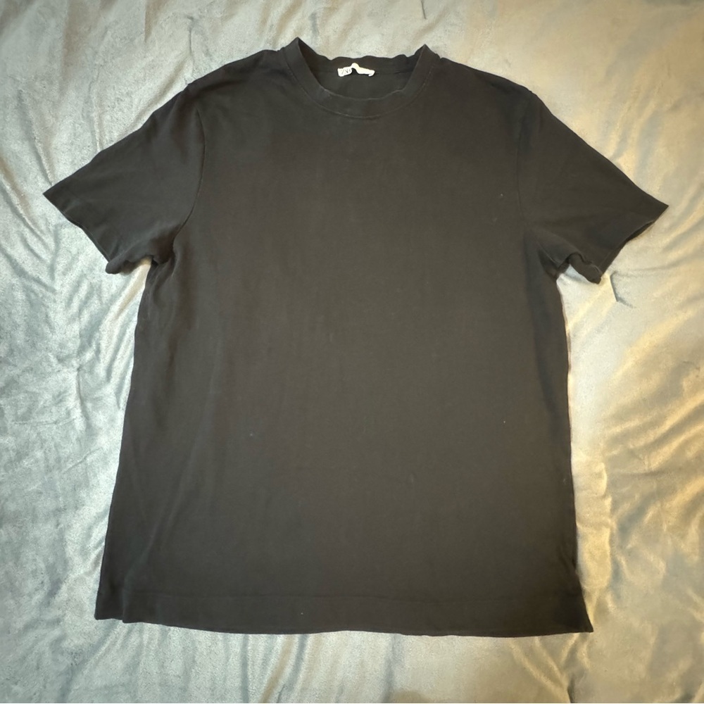 Zara Black Short Sleeve Tee Casual

#1005
